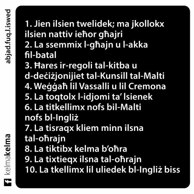 Kmandamenti tal-Malti