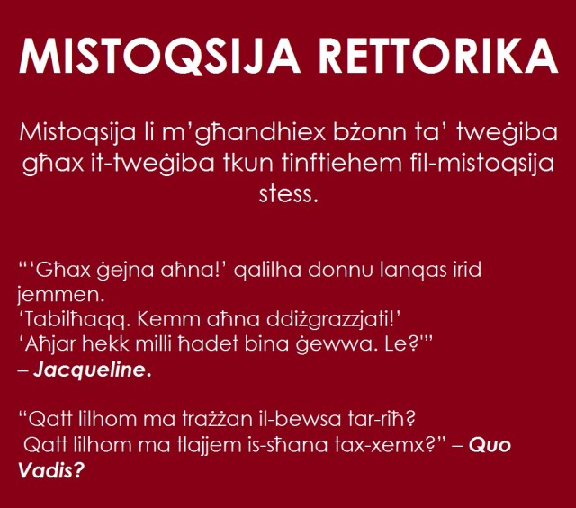 mistoqsija rettorika
